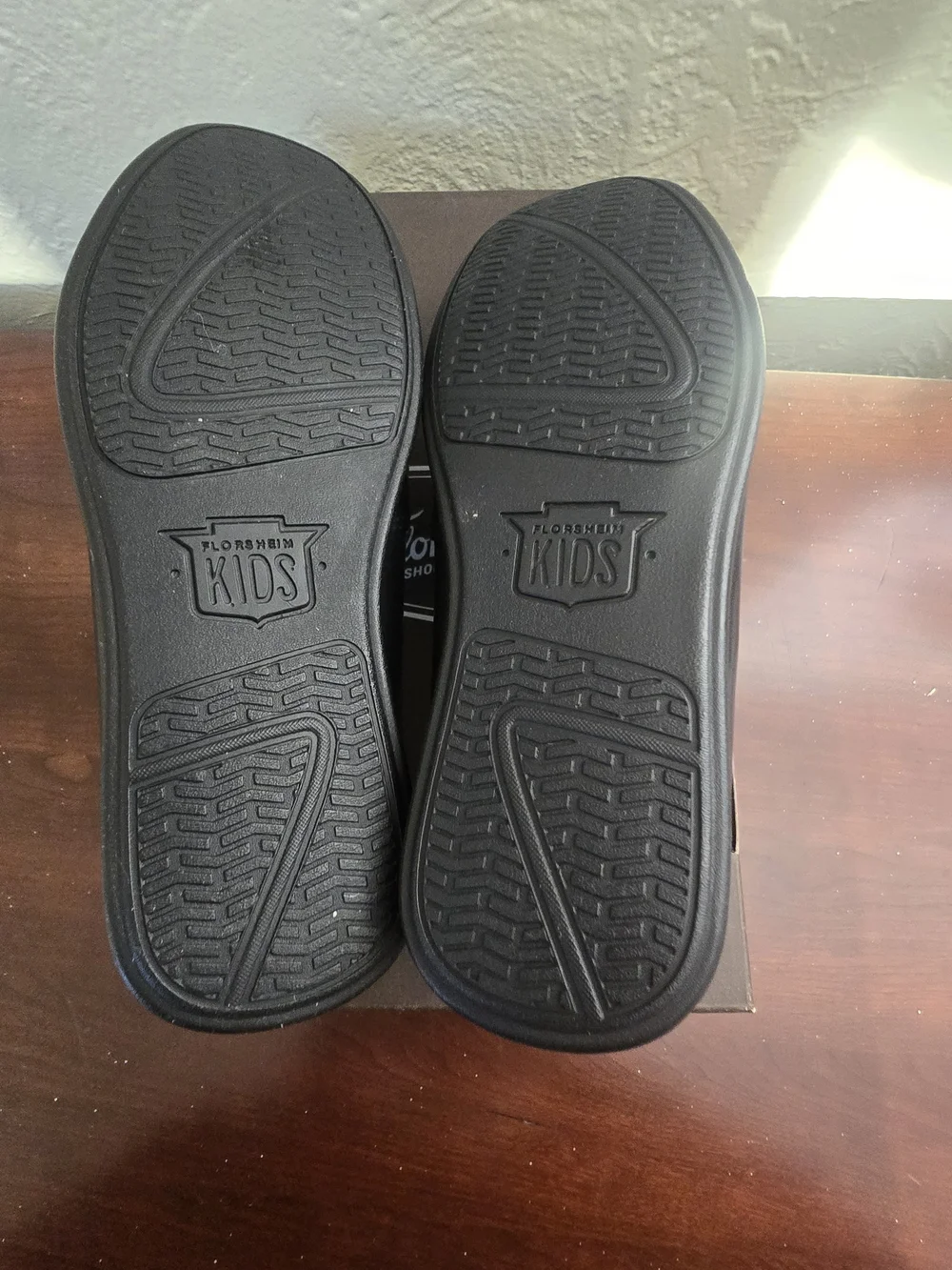 NWT Florsheim Kids Jasper Driver Jr Leather Penny Loafers Black Size 1.5M NWB